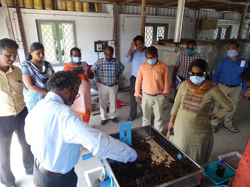 Chief Executive, NFDB, Hyderabad visit to CSIR-CSMCRI-Marine Algal Research Station.