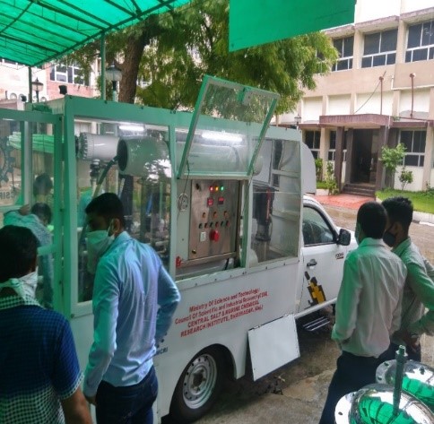 Mobile desalination van
